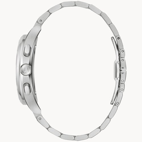 Bulova Curv Stainless Steel Watch - Grey Dial | 44mm | Model 96A298