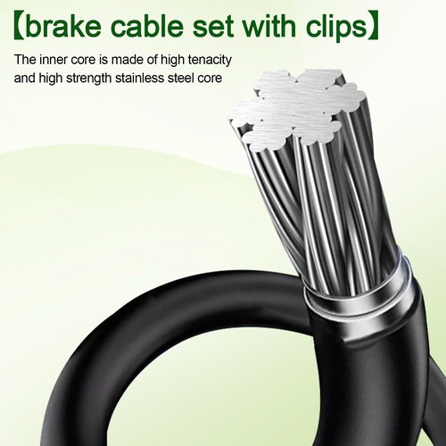 VQQLII Golf Cart Brake Cable Kit for EZGO TXT 1994 & up or EZGO TXT Marathon Medalist, Driver & Passenger Side Brake Cable 70969-G03 70716-G03 70273-G03 - Stainless Steel Core