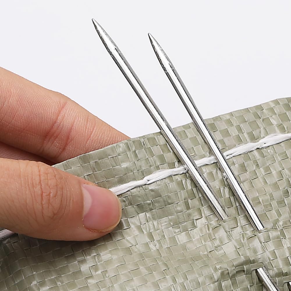 6" Professional Upholstery Needle 15cm Length 3mm Thickness, Big Eye Hand Sewing Needles for Stitching and Crafting Projects