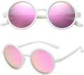 PolarSpex Polarized Kids Sunglasses - Retro Circle Design | BPA-Free & Stylish