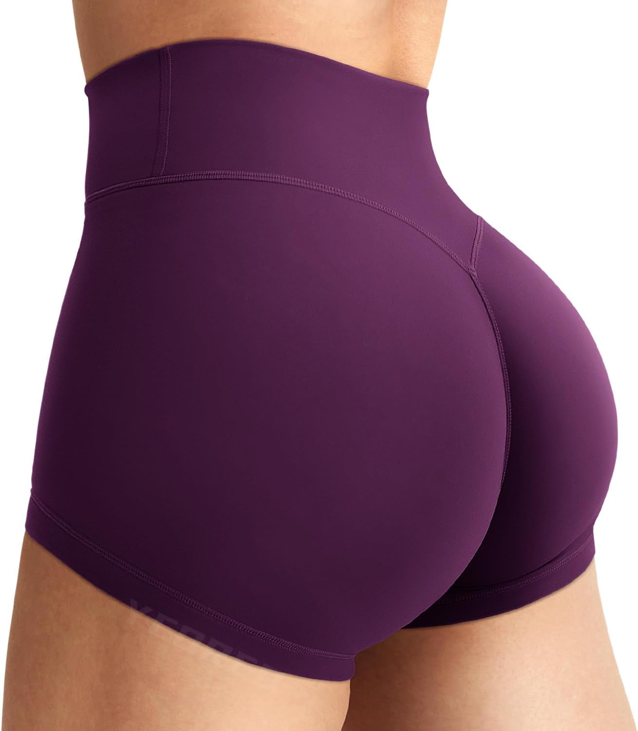 YEOREO Women's Biker Shorts - High Waist, No Front Seam, Hidden Scrunch | Perfect for Gym & Yoga