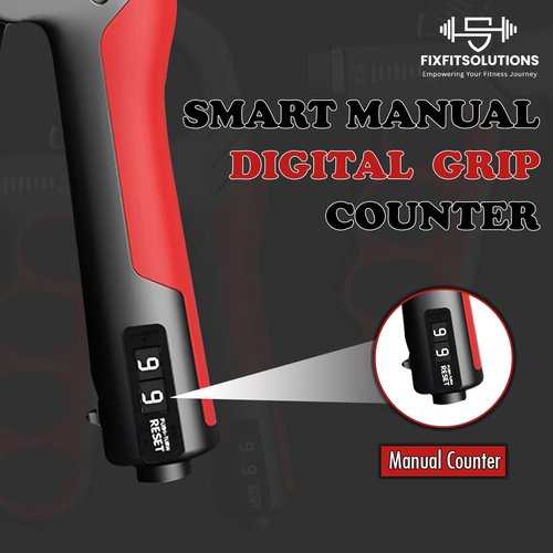 Adjustable Grip Strength Trainer Hand Gripper for Grip Strength, Forearm & Wrist Strengthener, Hand Exerciser for Strength Training & Therapy 11-220Lbs(5-100KG) | Red
