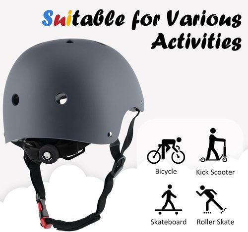 Kids Bike Helmet - Adjustable Multi-Sport Design for Toddlers to Youth | 3 Sizes Available