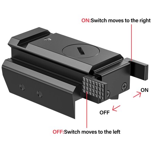 EZshoot Red Laser Sight Compatible with 20mm Standard Picatinny Rail for Pistol Handgun Gun Rifle