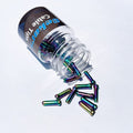 Gekors Bicycle Cable End Crimps 30 Pack,Rainbow