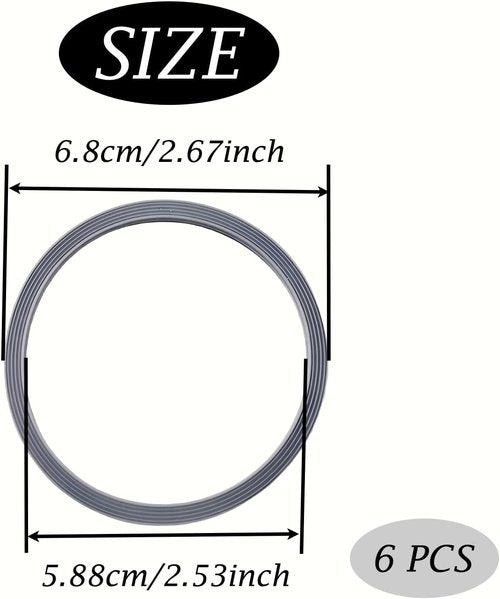Alovexiong Replacement Gasket - Silicone Sealing O-Ring for Owala FreeSip Bottles | 6 Pcs Set