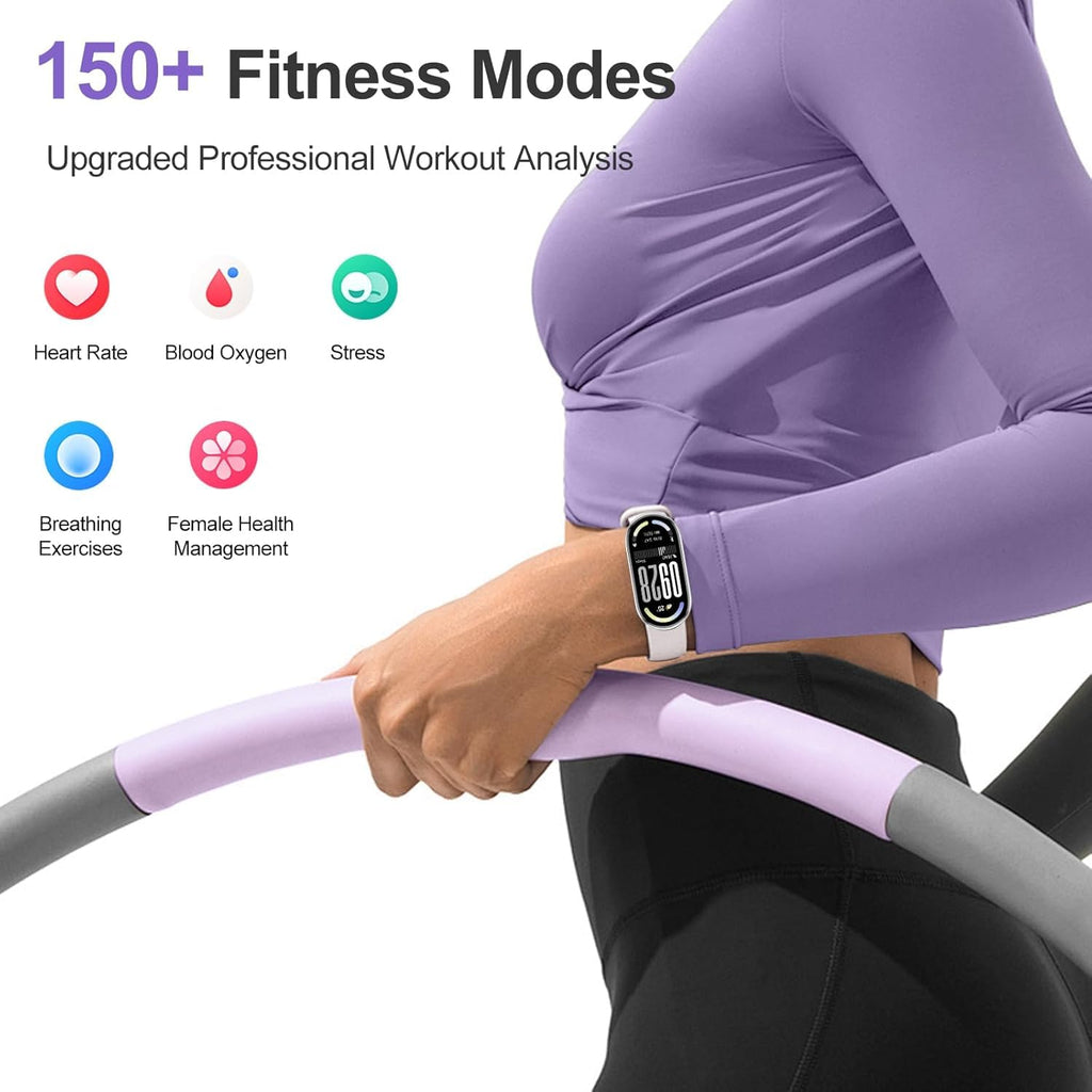 Xiaomi Mi Smart Band 10(2025) - Ceramic Edition - 1.72" AMOLED Display | 21 Days Battery Life | Touchscreen, Multi-Sport Tracker, Activity Tracker, Heart Rate Monitor | BT5.4 - Pearl White