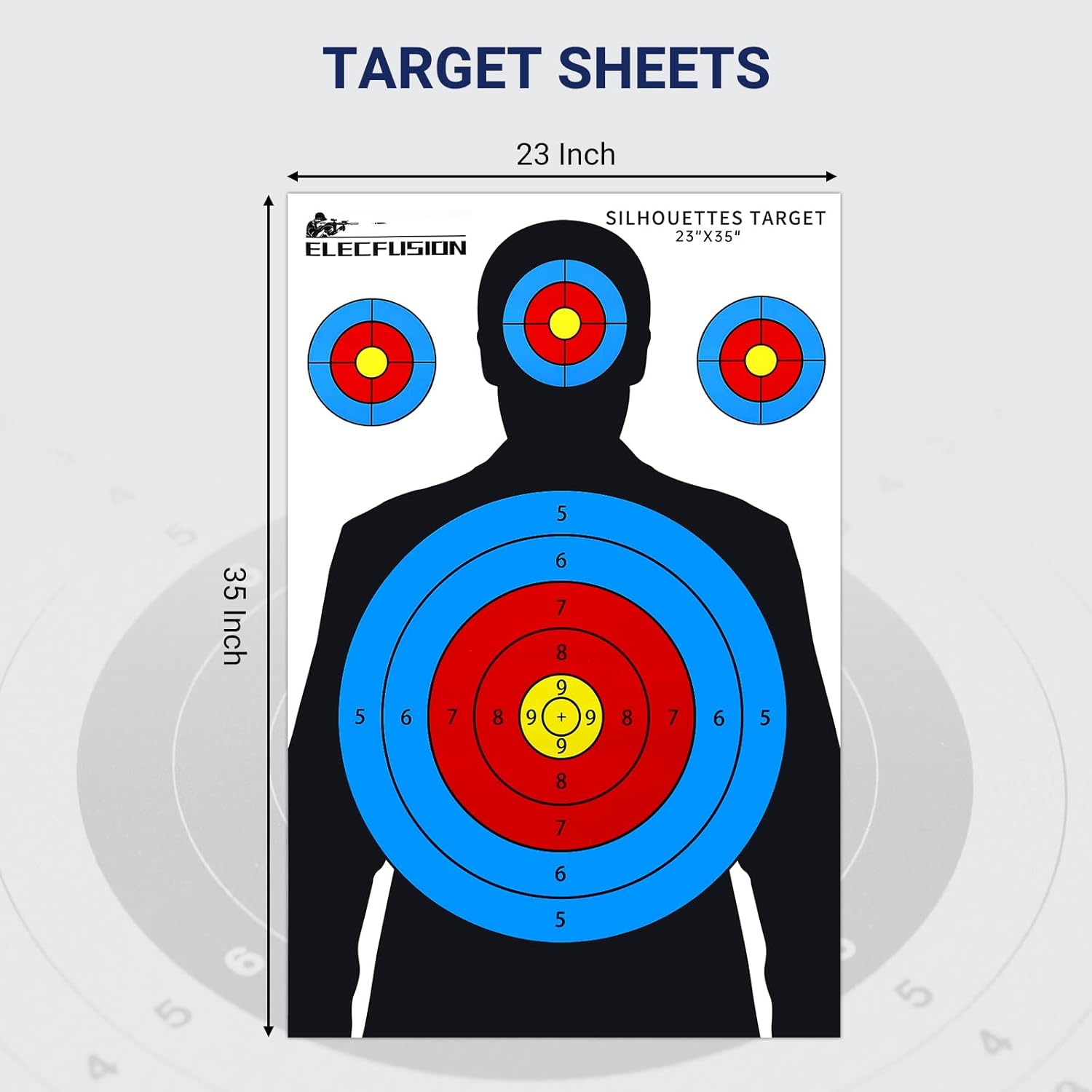 Silhouette Shooting Targets - 23x35 Inch Paper Targets for Indoor/Outdoor Shooting Range Use