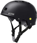OutdoorMaster MIPS Skateboard Cycling Helmet for Adults - Lightweight, Ventilated Multi-Sport Helmet with Two Removable Liners for Scooter, Roller Skating, Inline Skating, Rollerblading