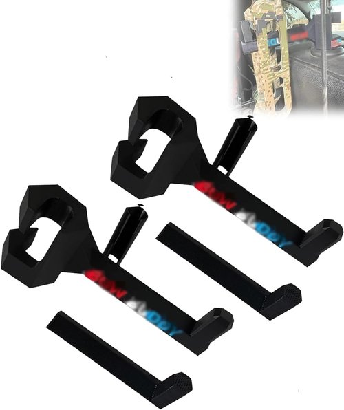 Bow Hanger for Truck - Universal Headrest Mount Archery Holder | Easy On/Off Vehicle Organizer (2PCS)