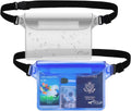 AiRunTech Clear Waterproof Fanny Pack - Essential Beach & Cruise Accessory with Waist Strap for Phone & Passport