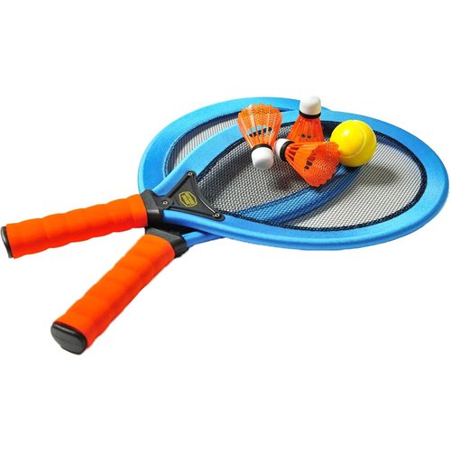 GSI Outdoors, Backpack Racket Set, 7-Piece Game Kit for Backyard, Beach, Park, Camping, and Travel, Orange