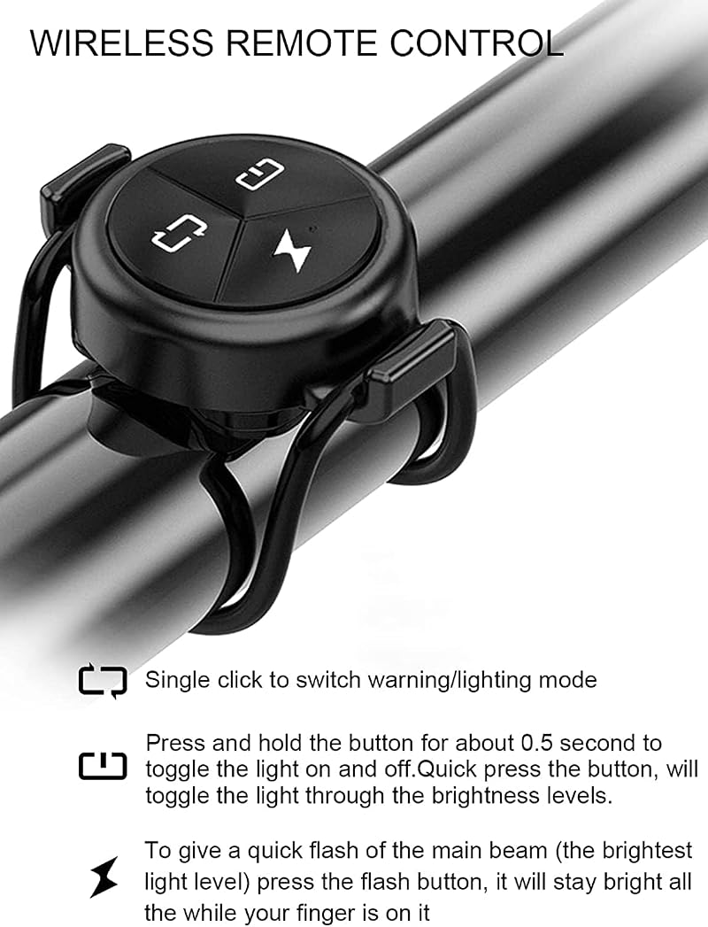 CL1000+Remote Bike Light 1000 Lumens Front Light for Night Cycling with Garmin GoPro Mount