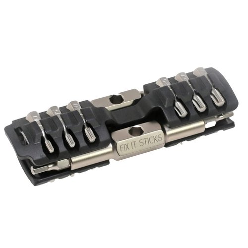 Prestacycle Fixit Sticks Pro Hex Bit Driver Set, Compact T-Handle Ratcheting Tool Kit w/18 Replaceable Bits for Bikes & Repairs - Fix It Sticks Accessories, All-in-One Toolkit