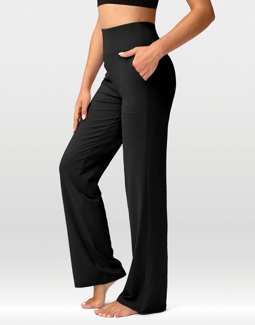 G Gradual Women's Yoga Pants - High Waist Wide Leg with Pockets | Stretchy Casual Lounge Sweatpants
