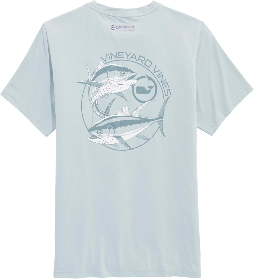 Vineyard Vines Men's Tuna Circle Performance Tee - Short Sleeve, Comfortable Fit, Stylish Design