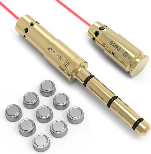 BoreSighter | Precision Boresight Kit for 22LR, 223, 9MM & More - Includes AG3 Batteries
