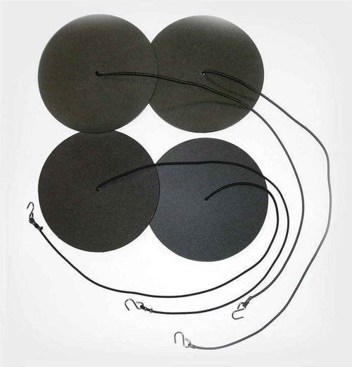 Tandem Sport Volleyball Court Line Sand Anchors - Court Anchors for Beach Volleyball - Disc Anchors to Keep Volleyball Court Lines in Tact - Black