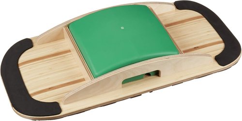 Blue Planet Balance Surfer - Bamboo Balance Board for Office & Yoga | Includes 3 EVA Foam Modules