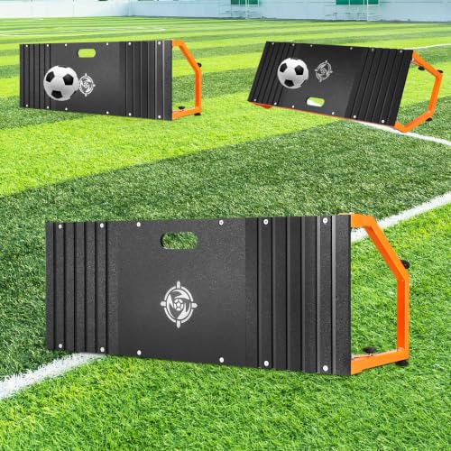 Portable Soccer Rebounder Board 32x12 Inches for Training - Dual-Angle, Stable, Foldable