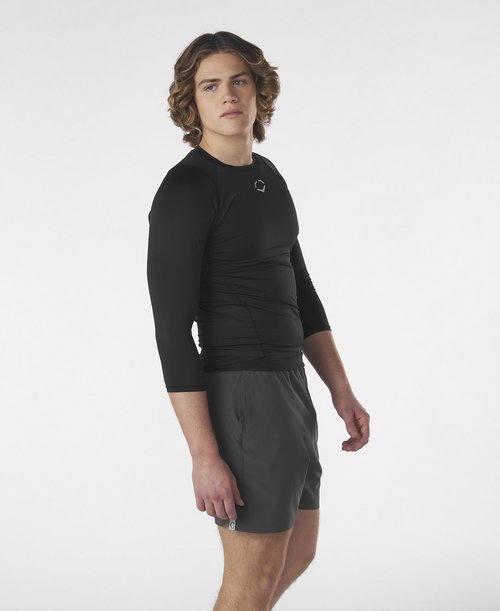 EvoShield Men’s Season Ready Fitted Mid Sleeve Shirt - Black, Medium