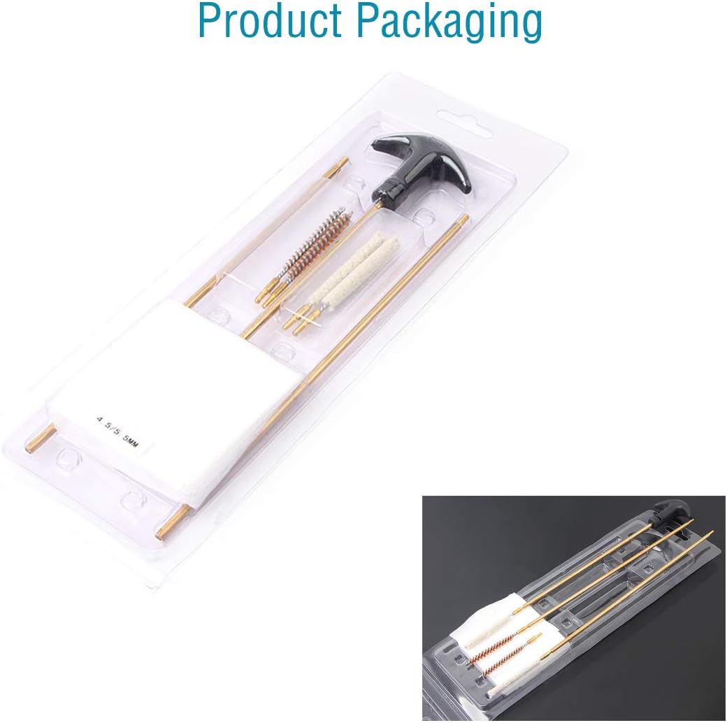 Rifle Gun Barrel Cleaning Kit - .177/.22 Caliber Bore Brush Set for Airguns & Pistols | Complete Care Solution
