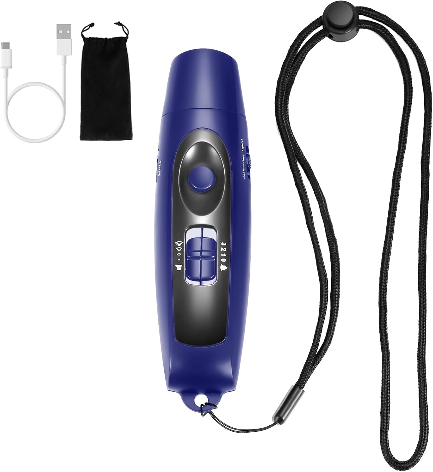 Skiennix Electronic Whistle - Rechargeable Handheld Whistle with USB Charging | 4 Tones, High Volume, Blue