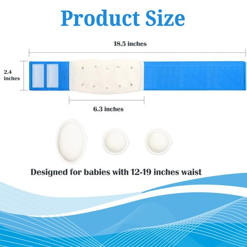 S Baby Belly Band Umbilical Hernia Belt | Belly Button Band Navel Truss Wrap for Newborn/Infant - Soft, Skin-friendly, Adjustable