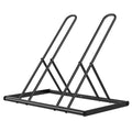 Tuenort 2 Bike Rack, Parking Bike Stand, Outdoor For Mountain Floor Bike Rack, Heavy Duty For Bicycle Garage, Space-Saving Bicycle Holder For Home, Yard, Office, Black