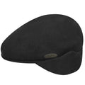 Kangol Wool 504 Earflap Hat for Men and Women, Medium, Black