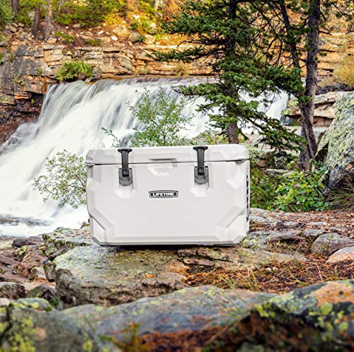 Lifetime 65 Quart Hard Cooler - Arctic White, Bear Resistant, Up to 8-Day Ice Retention