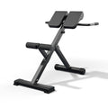 45-Degree Hyperextension Roman Chair - Adjustable Height and Back, Sturdy and Comfortable - Glute, Hamstring, and Ab Workouts - Foldable Sit Up Gym Bench for Home ★
