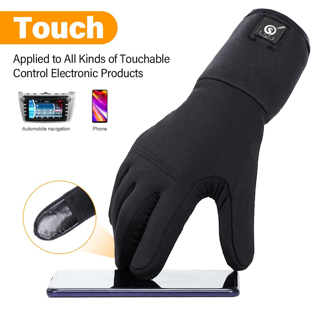 day wolf Heated Glove Liners Electric Gloves for Men Women Rechargeable Battery Hand Warmer for Winter Sports Snow Biking Riding Skiing Cycling Hunting Snowboarding