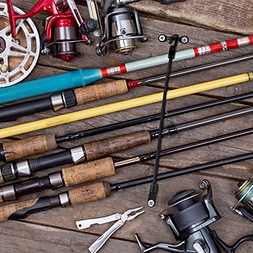 12 Inch Fishing Rod Strap Holder Set - Boat Deck Tamer Straps for Secure Storage