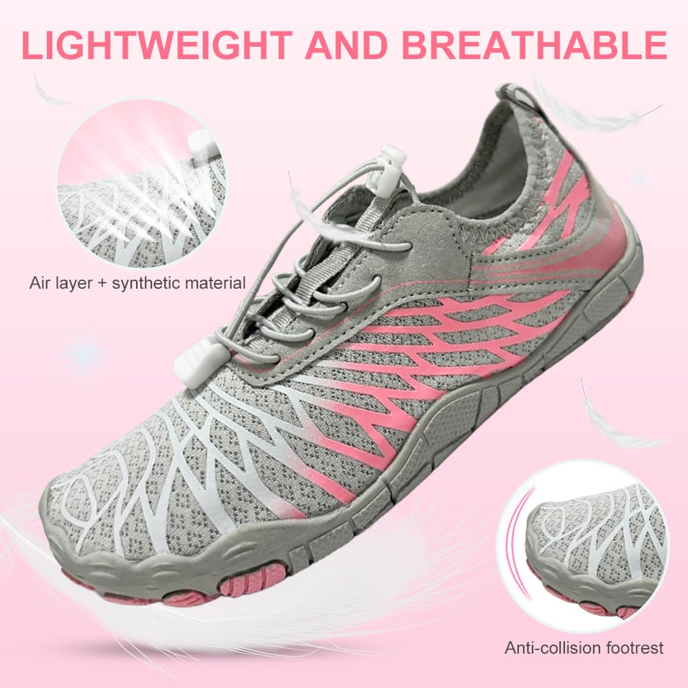 ELETON Barefoot Shoes Women Men Footwear, Wide Toe Box Hiking Zero Drop Non-Slip Quick-Dry River Boat Pool Beach Water Shoes, Lightweight Swimming Running Walking Sneakers Unisex