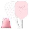 Vinsot 2 Pcs Paddles Set Fiberglass Rackets with 1 Carry Bags Lightweight Racquet with Ergonomic Grip for Players of All Levels Men Women
