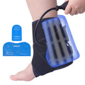 Comfpack Compression Ankle Ice Pack Wrap for Sprain & Fracture, Ankle Support Brace with 2 Cold Packs, Reusable Gel Cold Hot Therapy for Injuries, Plantar Fasciitis, Achilles Tendonitis, Surgery