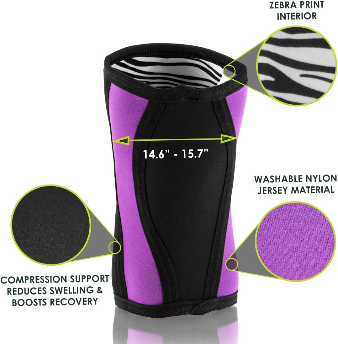 ProsourceFit Knee Sleeve - Joint Compression & Support for Cross-Training, Weightlifting | Pain Relief