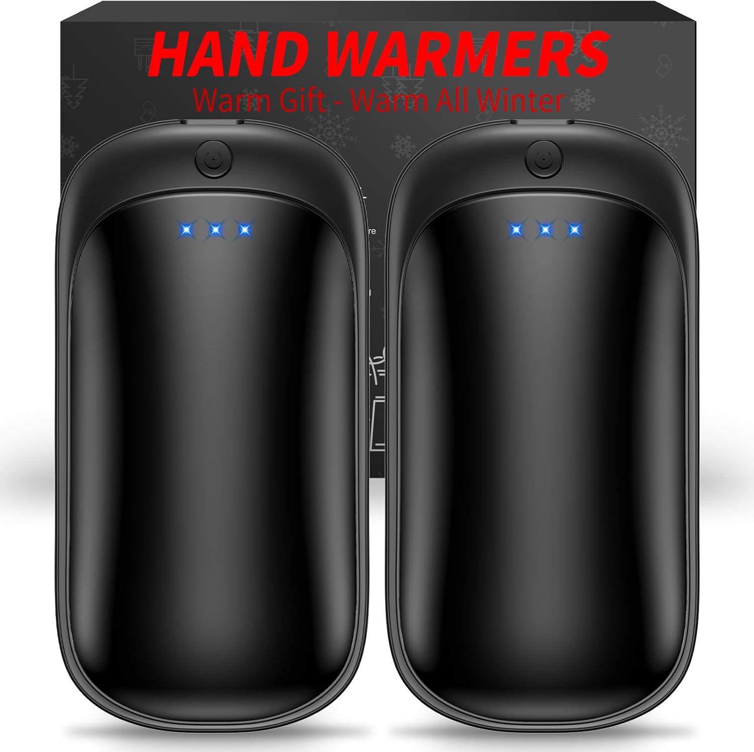 Skiennix Rechargeable Hand Warmers - Portable USB Electric Warmers for Indoor/Outdoor Use | 2-Pack