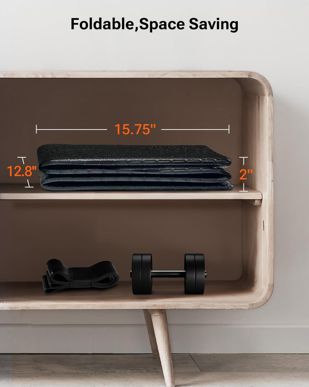 UREVO Foldable Treadmill Mat,Treadmill Mat for Carpet &Hardwood Floors ，Mat for Under Walking Pad on Carpet, Hardwood Floors Protectior, Non-Slip, Waterproof, Noise Shock Absorption
