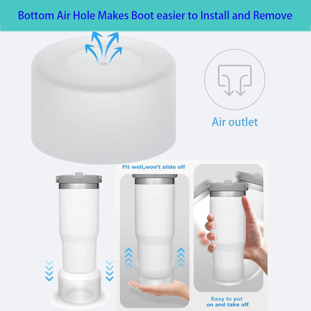 Skiennix Silicone Boot - Anti-Scratch Protective Sleeve for Hydro Flask | Fits 12oz-40oz Bottles