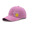 MINYJHZ Pickleball Hat, Pickleball Gifts with Box, Adjustable Embroidered Heart Baseball Cap for Women Men Pink