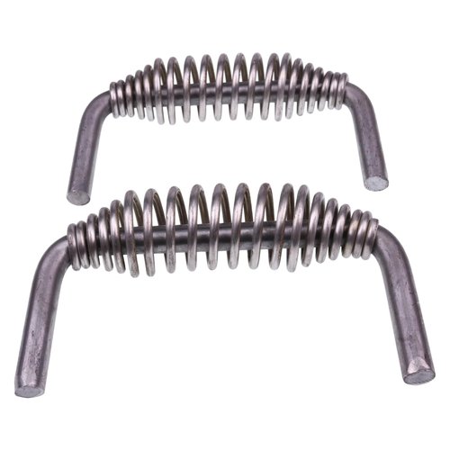 Chamixx 2X 5-3/8" Weld-On Stainless Spring Handles (6" Wide 3.5" Tall) with 1/2" Steel Rod Compatible with BBQ Pits Trailers Grills Wood Stoves Trailers Cabinets and Other Custom Metal Projects