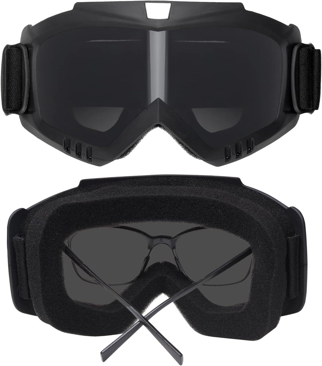 Yuxcnhaw Airsoft Helmet + Full Face Mask with NVG Fixtures and Side Rails, Medium, Black, Unisex Adults, Outdoor Activities, Tactical Streamlined
