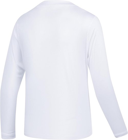 5T to Youth UPF 50+ Long Sleeve Rash Guard - Boys and Girls UV Protection Moisture Wicking Athletic T-Shirt