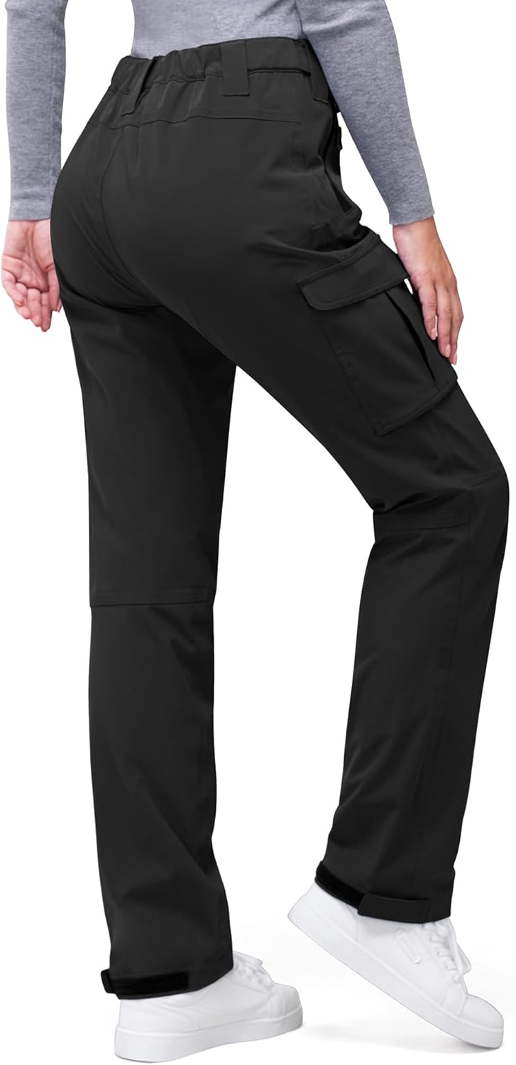 Skiennix Women's Rain Pants - Waterproof & Lightweight Breathable Hiking Overalls | 33,000ft