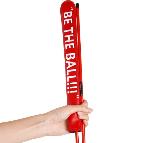 Craftsman Golf Alignment Stick Cover Red Leather Be The Ball Design