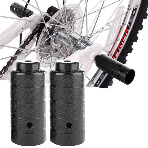 Dilwe Axle Foot Pegs, Stunt Pegs Footrest Pedal, Universal Fit, Black, Alloy Steel, Front/ Rear, Dirt Bike