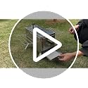 Unho Stainless Steel Camping Stove with Large Glass Window - Crack-Resistant Ceramic Outdoor Heater