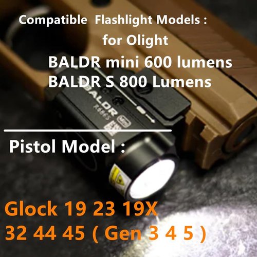 Kydex IWB Holster for Glock 17, 19, 45 & Taurus G2C | Tactical Flashlight Compatible, Concealed Carry